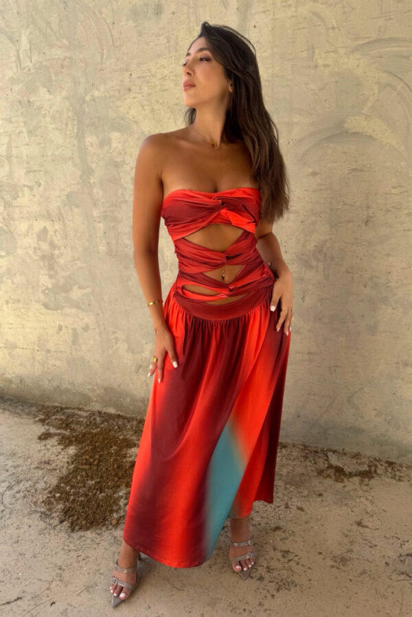 Ombre Cut Out Dress